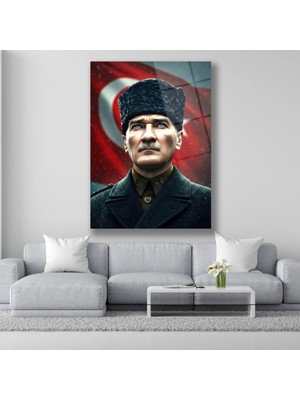 Dekorica Atatürk Cam Tablo