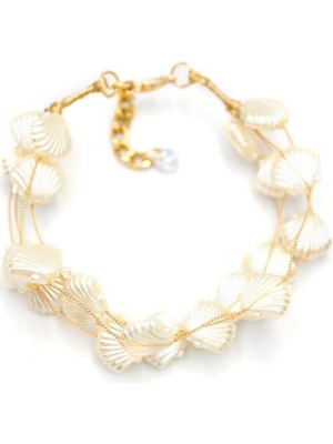 Royaleks Midye Bileklik - Altın