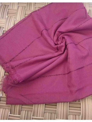 Butik Ayvitrin Kadın Sim Şeritli Uçları Püsküllü Şal