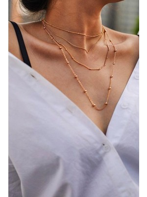 TRY Kadın Bronze Kolye Seti