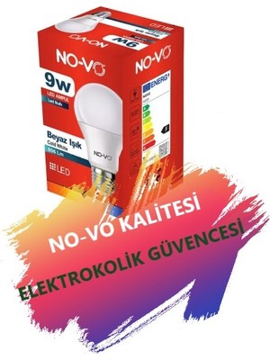 No-vo 9W LED Ampul (Beyaz Işık)