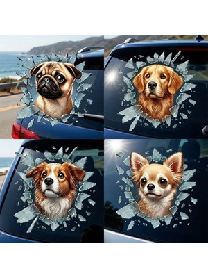 Fulcar Köpek Tasarımlı Araç Stickerı
