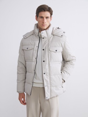 Lc Waikiki Yeni Sezon Standart Kalıp Kapüşonlu Erkek Mont