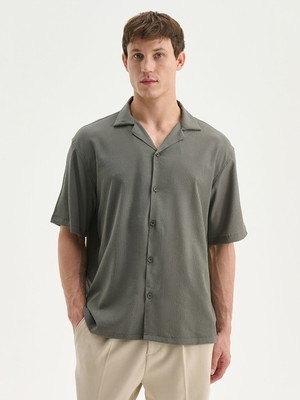 Lc Waikiki Yeni Sezon Regular Fit Kısa Kollu Erkek Dokulu Gömlek