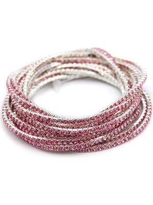 Royaleks 6'lı Lastikli Bileklik - Pembe