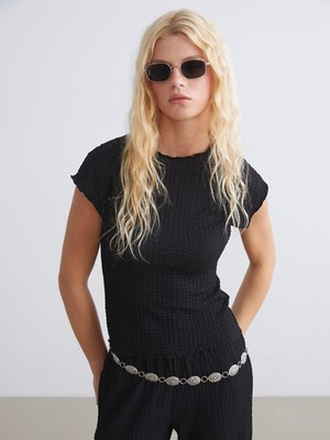 Lc Waikiki Yeni Sezon Dik Yaka Dokulu Kadın Body