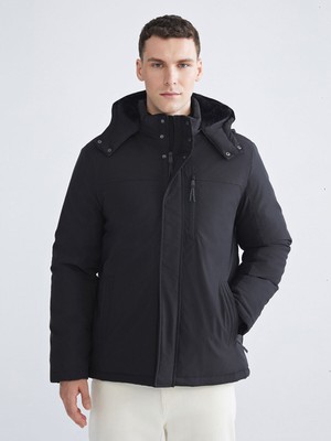 Lc Waikiki Yeni Sezon Standart Kalıp Kapüşonlu Erkek Mont