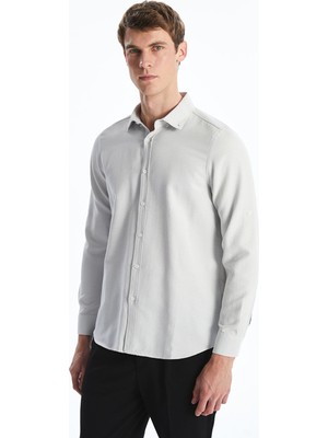 Lc Waikiki Yeni Sezon Slim Fit Uzun Kollu Armürlü Erkek Gömlek