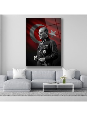 Dekorica Atatürk Cam Tablo