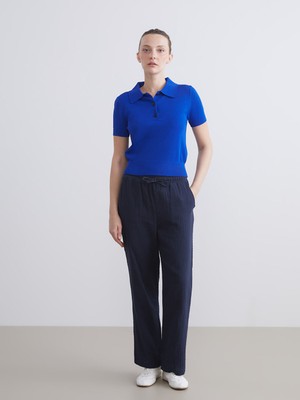 Lc Waikiki Yeni Sezon Beli Lastikli Dokulu Kadın Pantolon