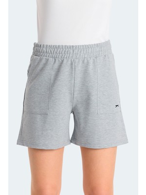 Slazenger Roko I Kadın Cepli Gri Şort