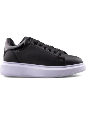 Prego (Best Of) Bağcıklı Poli Hafif Tanban Uniseks Spor Ayakkabı Siyah Beyaz