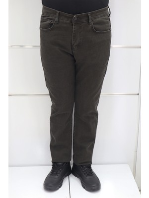 Denim Cartel Fistan Store Erkek Çizgili Yüksek Bel Rahat Kesim Boru Paça Jean Pantolon