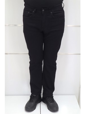 Denim Cartel Fistan Store Erkek Çizgili Yüksek Bel Rahat Kesim Boru Paça Jean Pantolon