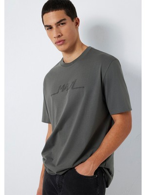 Mavi Mavi Baskılı Antrasit Tişört 0613128-70088