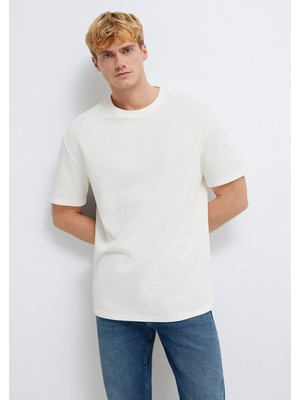 Mavi Ekru Basic Tişört 0613153-70056