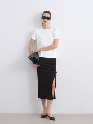 Lc Waikiki Yeni Sezon Beli Lastikli Büzgülü Etek