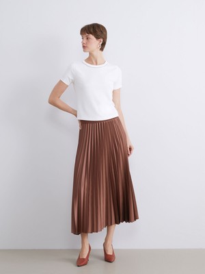 Lc Waikiki Yeni Sezon Beli Lastikli Saten Pileli Etek