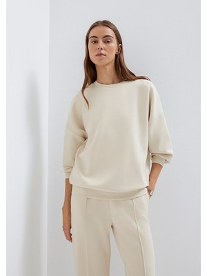 Mavi Soft-Premium Ekru (TENCEL™) Modal Karışımlı Sweatshirt 168837-70065