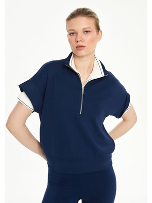 Lc Waikiki Yeni Sezon Dik Yaka Oversize Kadın Tişört