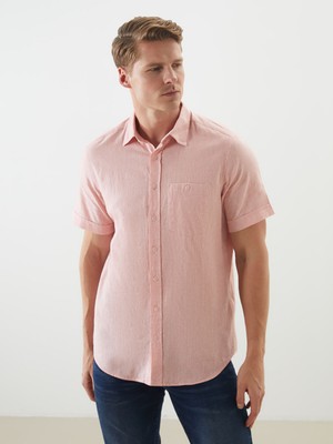 Lc Waikiki Yeni Sezon Regular Fit Keten Karışımlı Erkek Gömlek