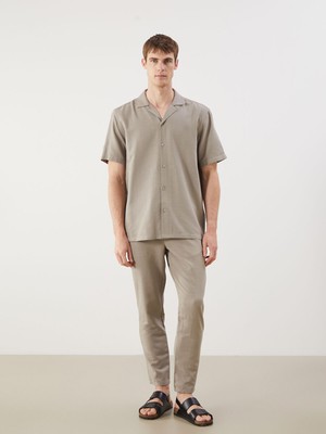 Lc Waikiki Yeni Sezon Standart Kalıp Keten Görünümlü Erkek Pantolon