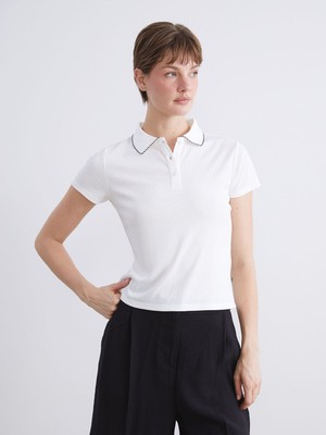 Lc Waikiki Yeni Sezon Polo Yaka Kadın Tişört