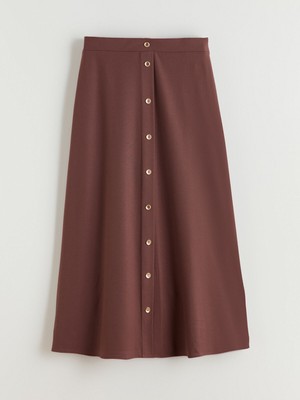 Lc Waikiki Yeni Sezon Düğme Detaylı A Kesim Etek