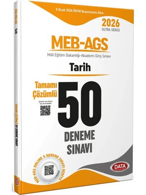 Data Yayınları 2026 Meb-Ags Tarih Tamamı Çözümlü 50 Deneme Sınavı