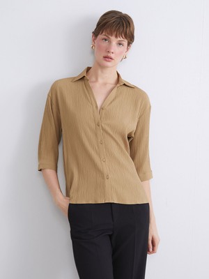 Lc Waikiki Yeni Sezon Dokulu Kadın Gömlek