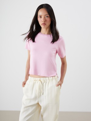 Lc Waikiki Yeni Sezon Bisiklet Yaka Kadın Tişört