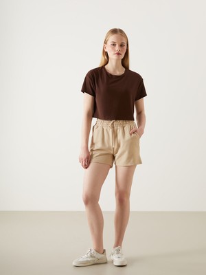 Lc Waikiki Yeni Sezon Beli Lastikli Kadın Şort