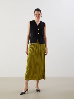 Lc Waikiki Yeni Sezon Beli Lastikli Pileli Etek