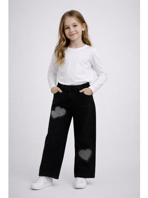 Modaplaza Kız Çocuk Yıldız Nakışlı Pantolon 1086