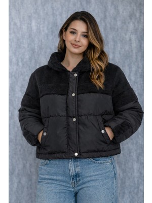 Modaplaza Kadın Omuz Kürklü Şişme Mont 60577