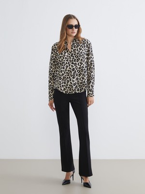 Lc Waikiki Yeni Sezon Ekstra Dar Fit Ispanyol Paça Kadın Pantolon