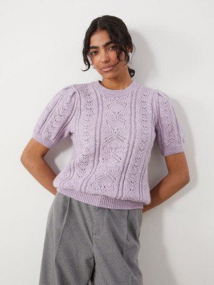 Lc Waikiki Yeni Sezon Bisiklet Yaka Ajurlu Kadın Triko Kazak