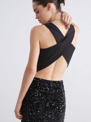 Lc Waikiki Yeni Sezon Sırt Detaylı Kadın Klasik Yelek