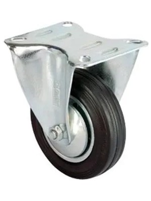 Starseven Servis Tekeri - Tablalı Siyah Sabit - Çap 100 mm