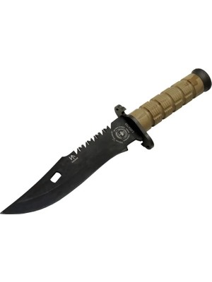 Starseven Salgur S 4759 Türk Tipi Bıçağı 28,5cm - Testere Detaylı Bıçak, Ipli, Kılıflı