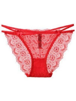 bebekokusu Çapraz Bant Detaylı Dantelli String Külot V6104