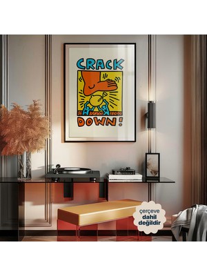 Persona Istanbul Keith Haring "crack Down!" - Pop Art ve Aktivizm (Çerçevesiz)