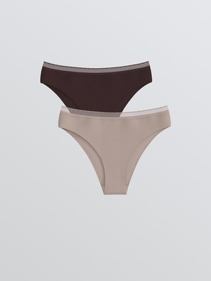 Lc Waikiki Yeni Sezon Düz Lazer Kesim Brazilian Külot 2'li