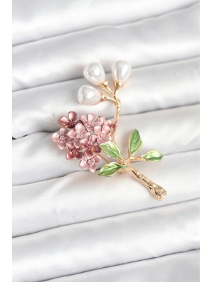 Ayder Timya Çiçek Model Broş (Timya/1395) 195544