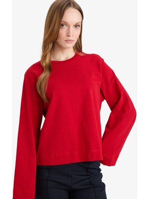 DeFacto %100 Pamuk Regular Fit Tişört Tunik G0377AX26SP