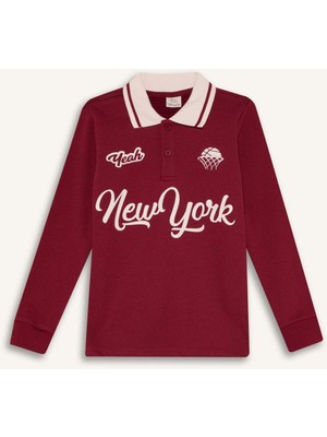 DeFacto Polo Yaka Baskılı Tişört Erkek Çocuk G6291A826SP