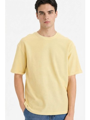 DeFacto %100 Pamuk Boxy Fit Tişört F9816AX26SP