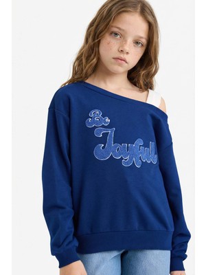 DeFacto Kız Çocuk Carmen Yaka Sweatshirt G6827A826SP