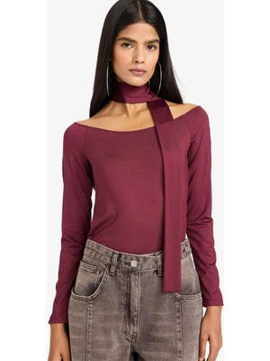 DeFacto Fitted Kayık Yaka Uzun Kollu TIŞÖRT G8086AX26SP