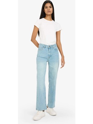 DeFacto Comfort Straight Normal Bel Bilek Boy Jean Yıkamalı Pantolon G2215AX26SP